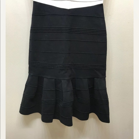 COPY Ted Baker Women’s Demore Flared Skirt Stretch Band Dress Black White Size 0 - Picture 10 of 14